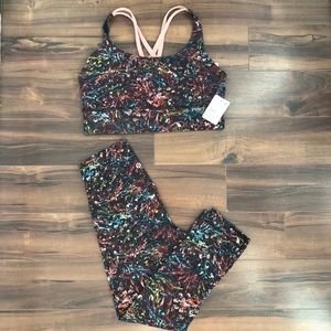 Lululemon Aligns 21” size 4. Energy Bra longline 8